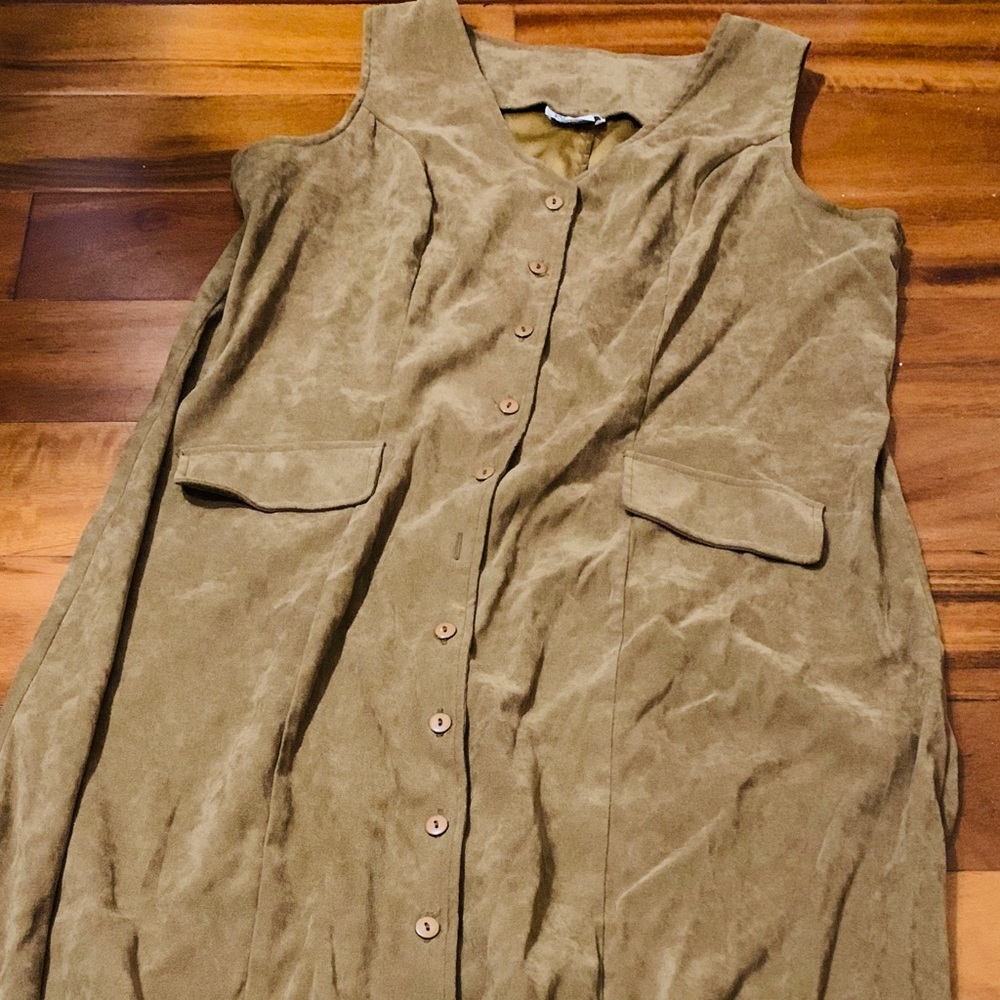 ***SOLD***    Faux Suede Dress